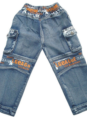 乐天BABY*2-3岁男童浅蓝牛仔裤长裤 09747