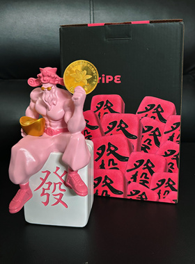 肌肉财神爷招财桌面摆件家用装饰品办公室前台健身房乔迁生日礼物