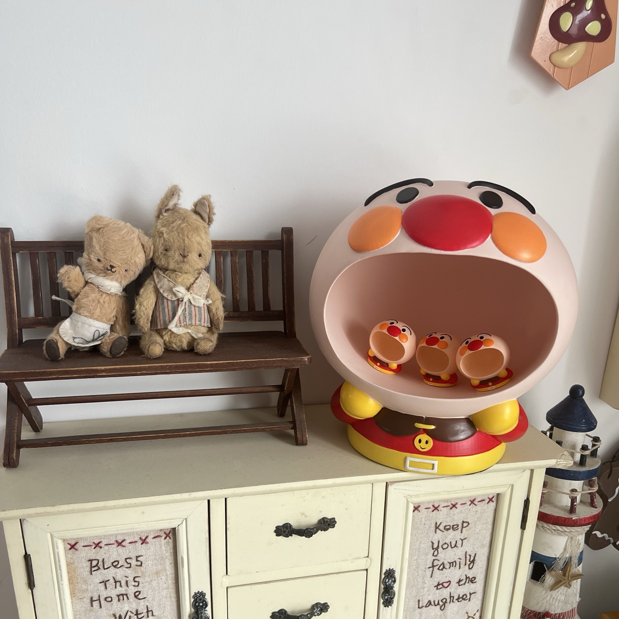 面包超人茶几收纳玄关钥匙盒置物架创意礼物卡通装饰桌面家居摆件,家居饰品,桌面摆件,淘宝优惠券,粉丝福利购,淘宝优惠卷