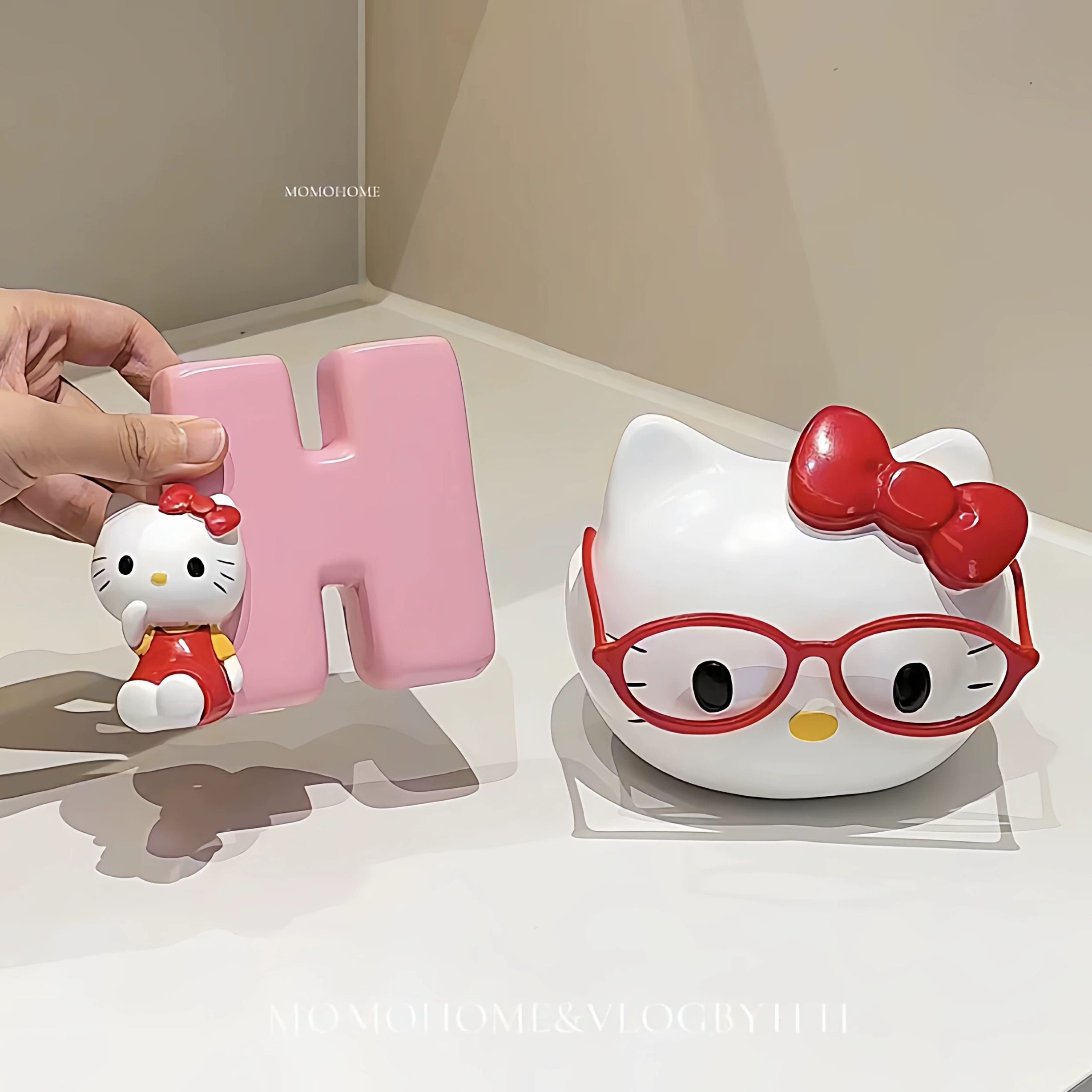 Kitty猫咪收纳盒杂物首饰遥控器储物礼物工位家居摆件可爱摆件礼