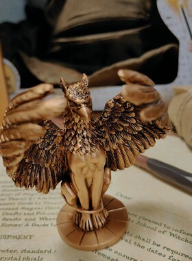 哈利波特周边邓布利多门禁狮身鹰首桌面树脂摆件巴克比克秃鹰复古