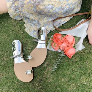 【Hello小琼推荐】一颗鸽子蛋~水钻夹趾拖鞋女凉拖外穿