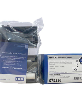 原装HID FARGO DTC4250E证卡打印机彩色带075336色带045100彩色带