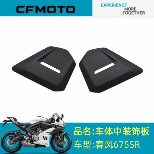 适用春风配件CF650-10车体中装饰板春风675SR车体左右中装饰板