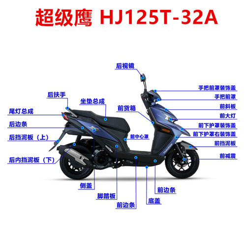 适用豪爵超级鹰HJ125T-32A