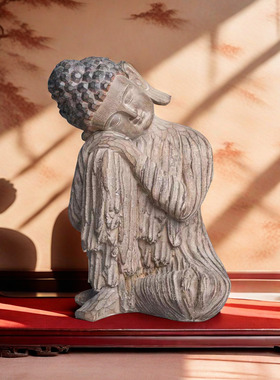 禅意花佛像如来中式摆件户外