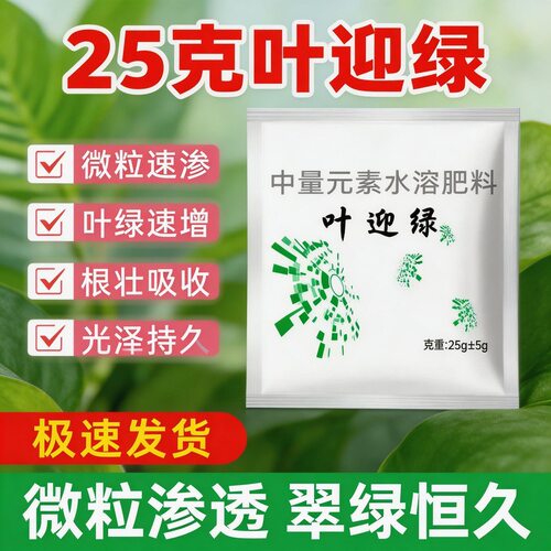 叶迎绿药辣椒黄瓜西红柿番茄西瓜蔬菜花叶小叶卷叶黄水溶肥发