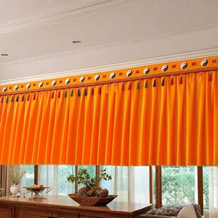 定制太极八卦供案道观道场法会桌围桌布桌裙挡帘背景帘装饰横幅