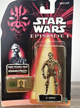 孩之宝星球大战C3PO骨架版可动人偶兵人玩具模型手办摆件礼物收藏