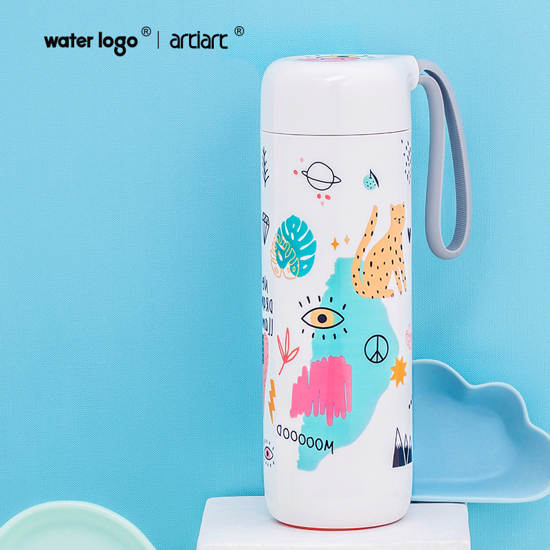 waterlogo轻量版云朵不倒杯图案款学生随手杯非保温杯Artiart