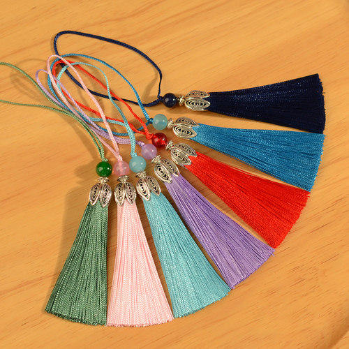 流苏穗子古风花瓣金属帽配珠小吊穗饰品服饰香囊荷包团扇吊坠配件