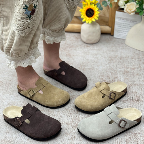 手工真皮勃肯鞋女2025新款