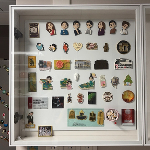 旅游冰箱贴收纳展示加厚创意展示磁铁板白色磁性板背胶磁贴墙贴框
