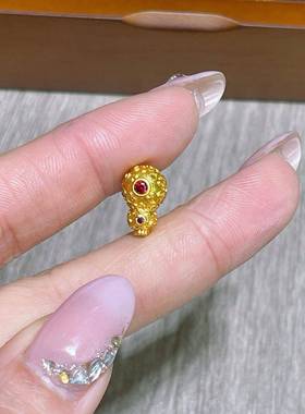 沙金葫芦三通配件手工DIY串珠编绳文玩配饰佛珠念珠手串随机发一