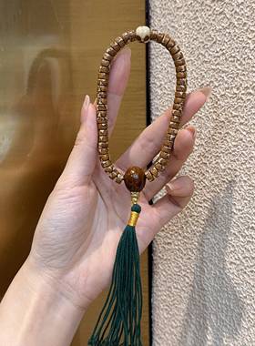 花皮紫金鼠奶牛鼠手持手链文玩配饰DIY手工文玩佛珠时尚百搭手串