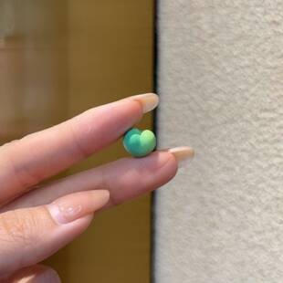 菱镁矿菜籽绿拉丝屁桃diy配件手工编绳手串珠项链文玩佛珠配饰品