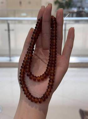 牛角算盘珠半成品多圈长条手链手工diy文玩时尚配饰佛珠手串配饰