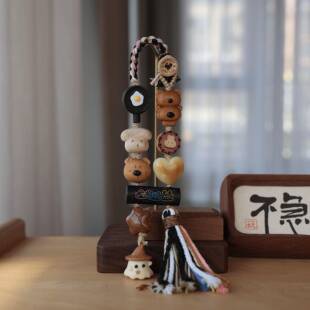 芭比檀小熊搭配血柏兔子饼干象牙果屁桃黑檀煎蛋平底锅榉木手持