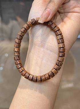 库克树纹直切药片手串男女式文玩挂饰品念珠佛珠盘完手串手链