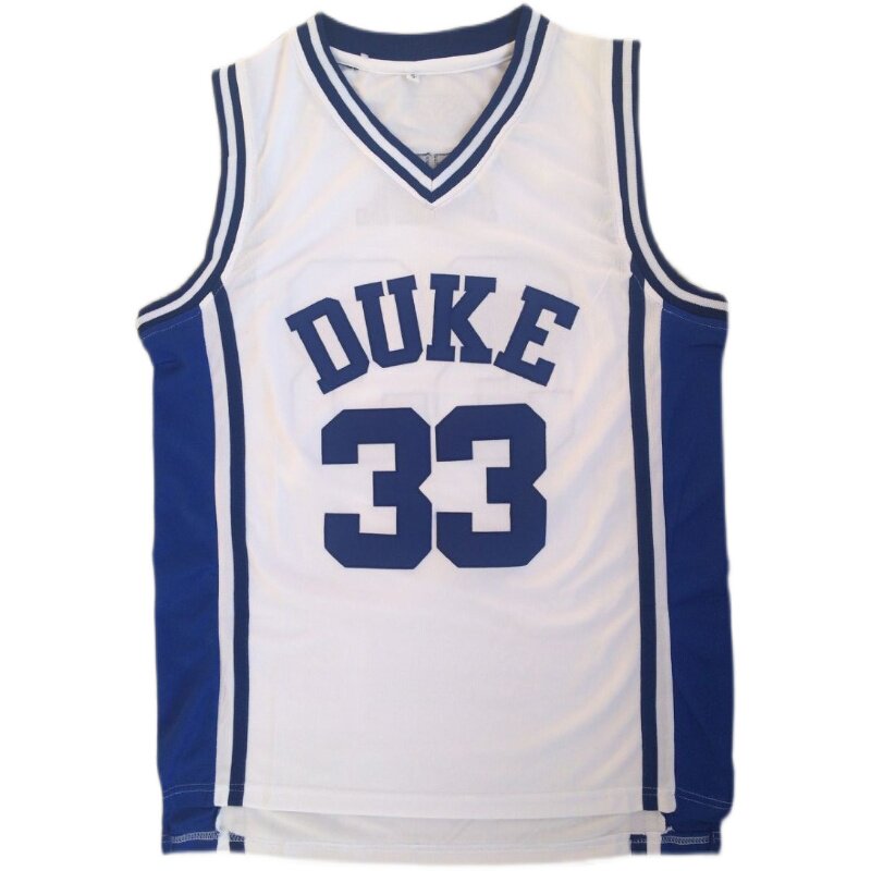 NCAA大学33号希尔白色刺绣篮球服复古球衣潮流背心