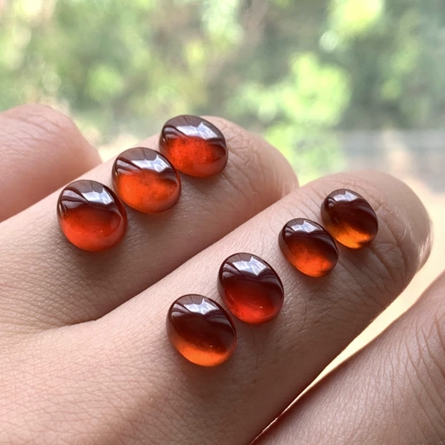 Натуральный драгоценный камень для кольца из граната, инкрустация камня, кольцо, подвеска, серьги