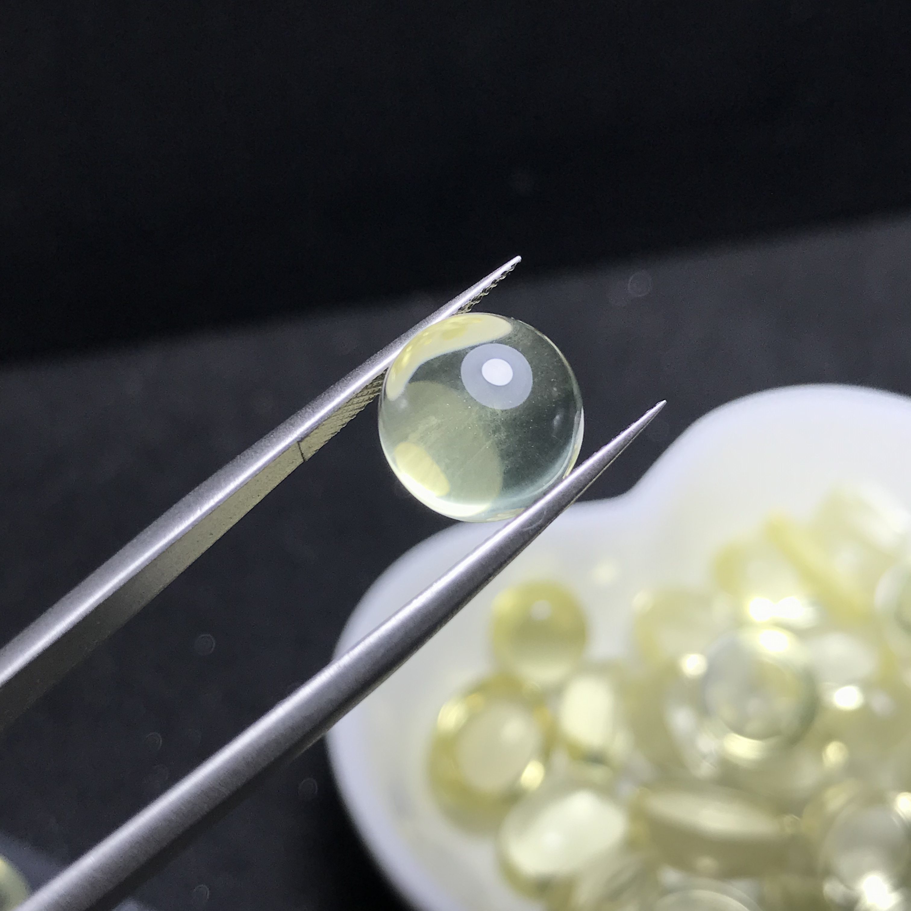 一物一图~天然柠檬黄水晶椭圆形蛋面裸石戒面镶嵌绕线戒指吊坠