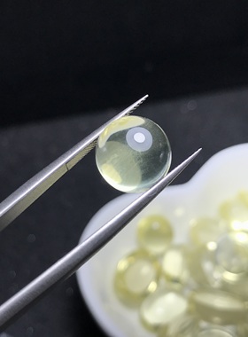 一物一图~天然黄柠檬水晶椭圆形蛋面裸石戒面镶嵌绕线戒指吊坠