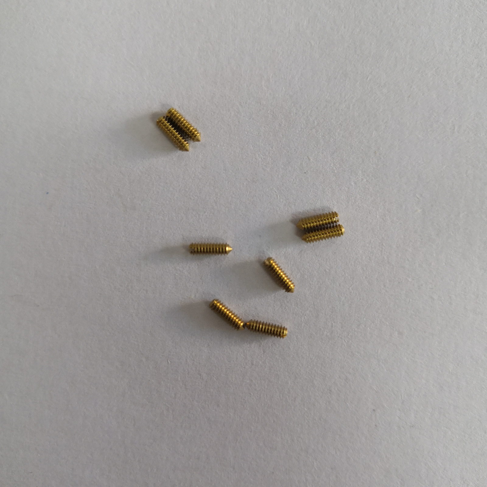 黄铜无头机米一字尖尾一字尖