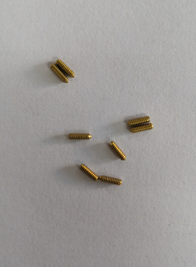 GB71/DIN553M1.6M2M2.5黄铜开槽一字尖紧定螺钉止付螺丝机米现货