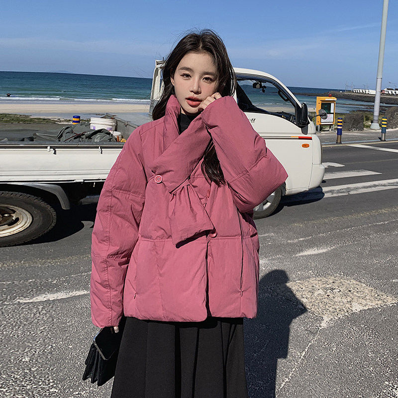 大货已出新加秋叶黄浆果色围巾款羽绒290A-3317-P280-K378,女装羽绒服,浙宝290A