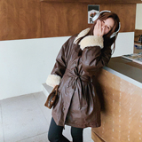 新款2B110-3765-P335-K528皮衣款羽绒服（90绒），女装羽绒服，2B110