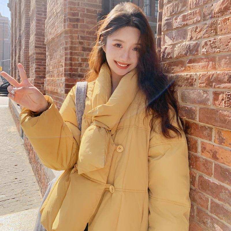 大货已出 新加秋叶黄 浆果色围巾款羽绒290A-3317-P260-K358