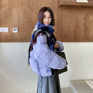 已 90绒 蓝色拼接棒球服90绒 2B110-3551-P265-K398图片