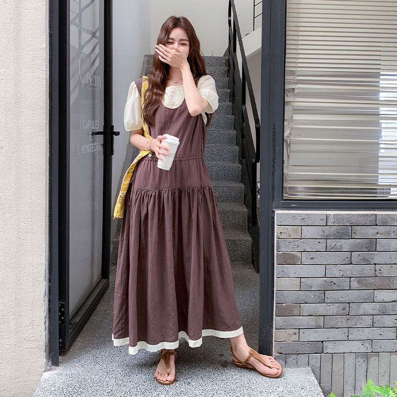 现货新款290A-3668-P155-K238撞色小衫背心裙两件套，女装套装/套裙，浙宝290A