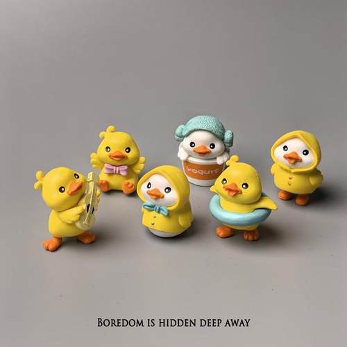 无聊了摆个唱歌鸭提提神电脑书桌小摆件解压治愈屏幕日式工位装饰