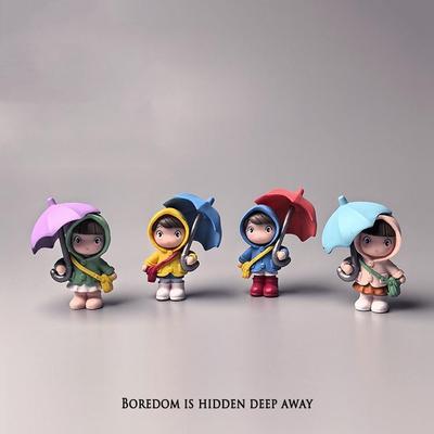 无聊了！摆一堆雨伞娃娃治愈桌面小摆件玩偶解压工位装饰治愈礼物