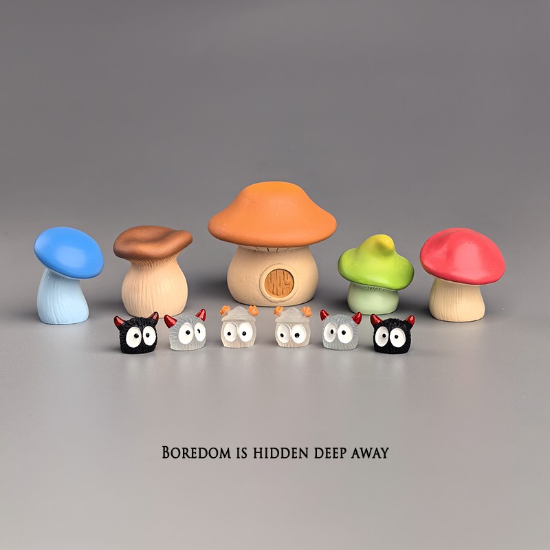 Ubius治愈蘑菇小屋装饰品