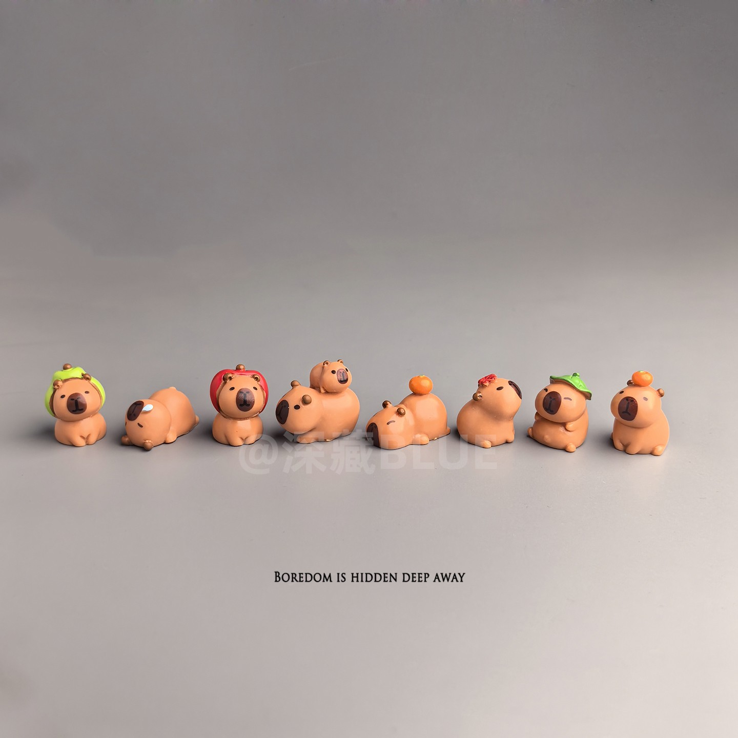 摆一堆悠闲可爱水豚无聊了治愈