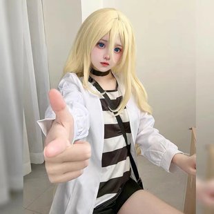 杀戮天使瑞吉儿cos服第五人格加德纳小女孩白色无领外套长薄套装