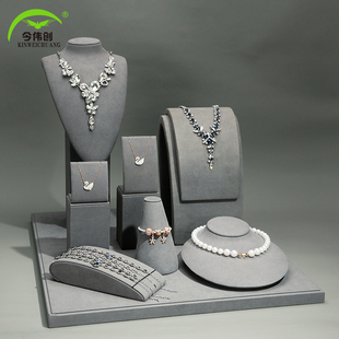 项链展示架模特珠宝手镯摆放架耳饰展示道具人像挂饰手链收纳架托