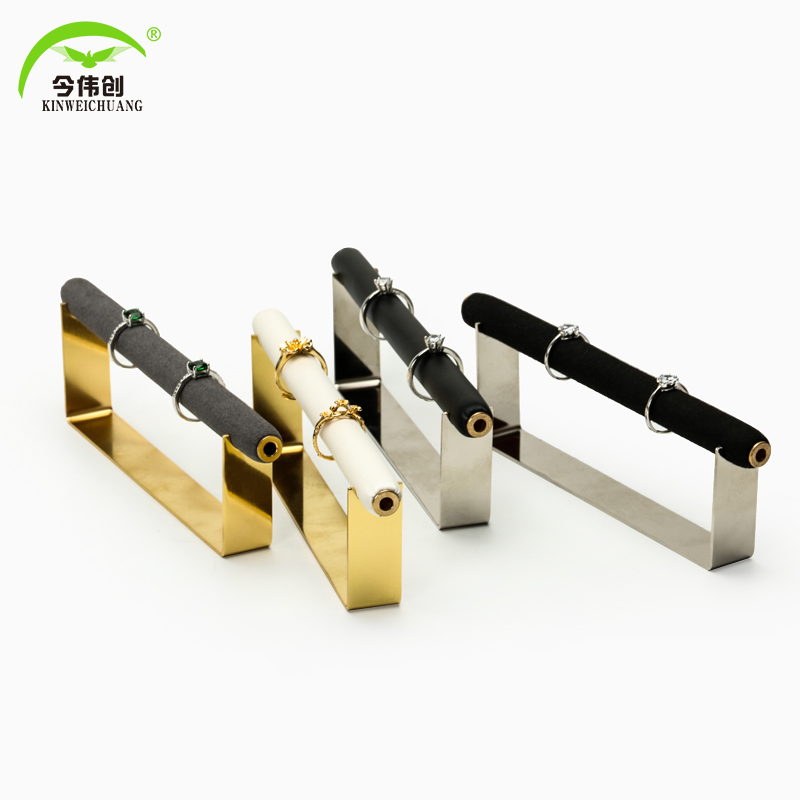 金属珠宝展示架戒指托橱窗饰品陈列拍照道具金银色首饰摆设架子