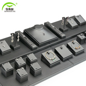 直播首饰陈列道具灰色饰品展示架柜台耳环项链戒指手镯摆放道具架