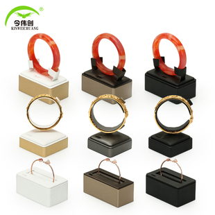 黄金手镯架立式手镯展示架托翡翠玉器金镯子底座摆台珠宝展示道具