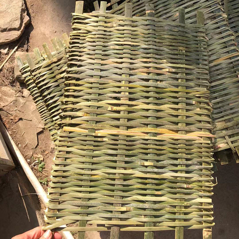 竹编豆腐板手工编织竹托盘板头层竹青晾晒竹板竹制品竹垫簸箕单个