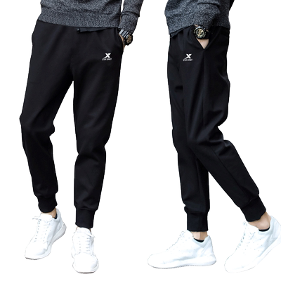 特步卫裤男官方旗舰店新品束脚