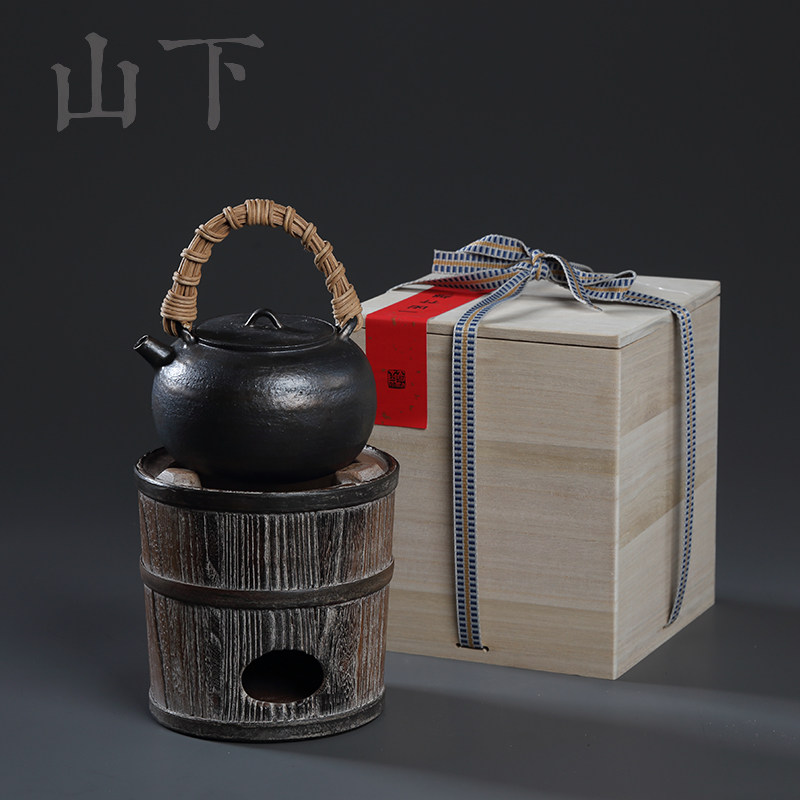 户外煮茶炉仿古碳炉功夫煮茶器酒精炉温茶炉炭炉家用陶壶煮茶炉子