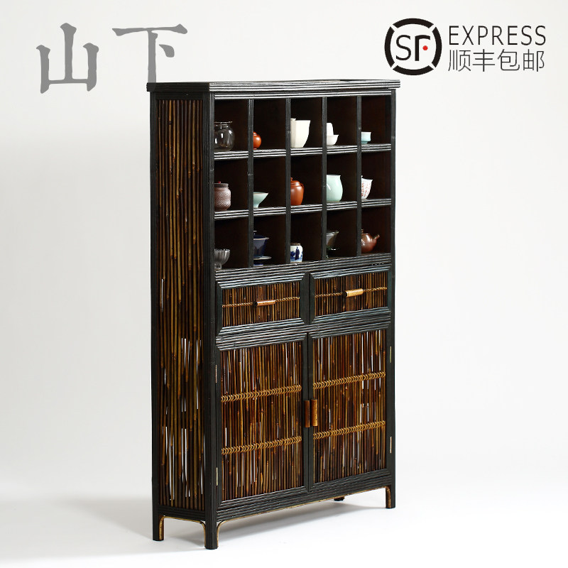 复古茶柜仿古竹制墙边柜多宝阁置物博古架茶壶器具展示架收纳茶棚在类目 餐饮具, 茶具, 茶道/零配中 - 来自Buy2taobao.com提供专业的淘宝代购服务