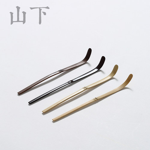 竹制茶拨老煤竹茶扒手工六君子