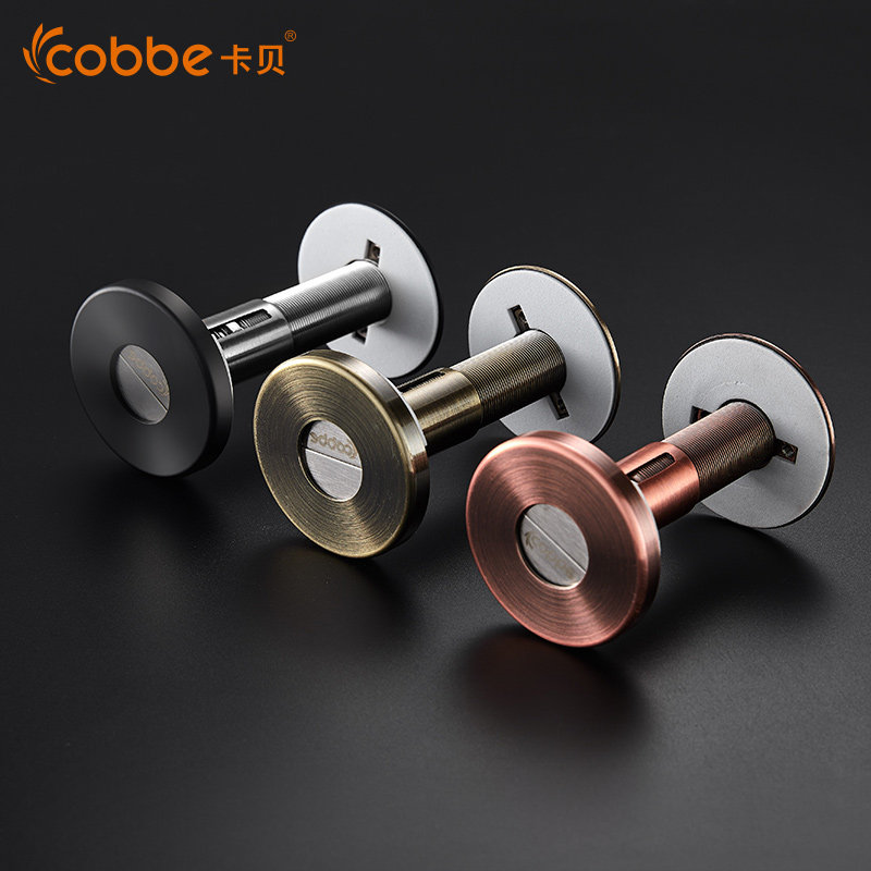 卡贝自动锁死防窥防拆猫眼防撬进户门门镜普通防盗门瞄眼家用通用