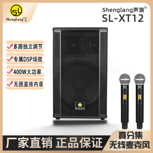 声浪XT12户外直播弹唱音箱12寸大功率400W立体声内录直播音箱
